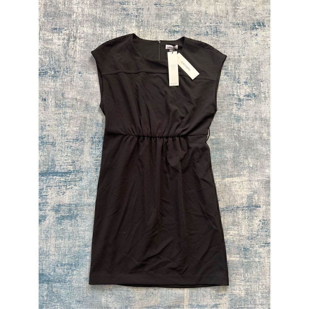 NWT! Calvin Klein Black Slim Fit Suit Separates Sleeveless Dress Size 14 / Large